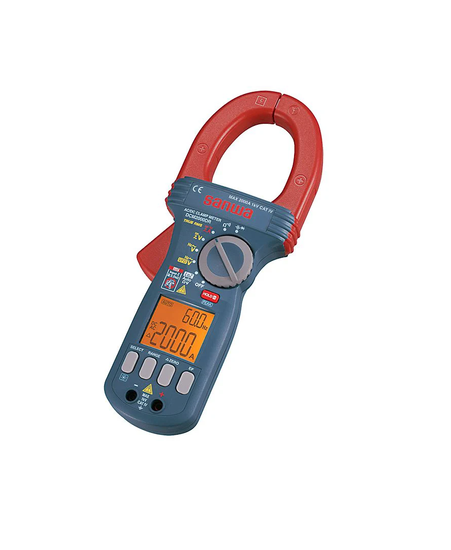 Sanwa DCM2000DR Clamp Meter AC/DC Max Current 2000A - CAT IV 1000V