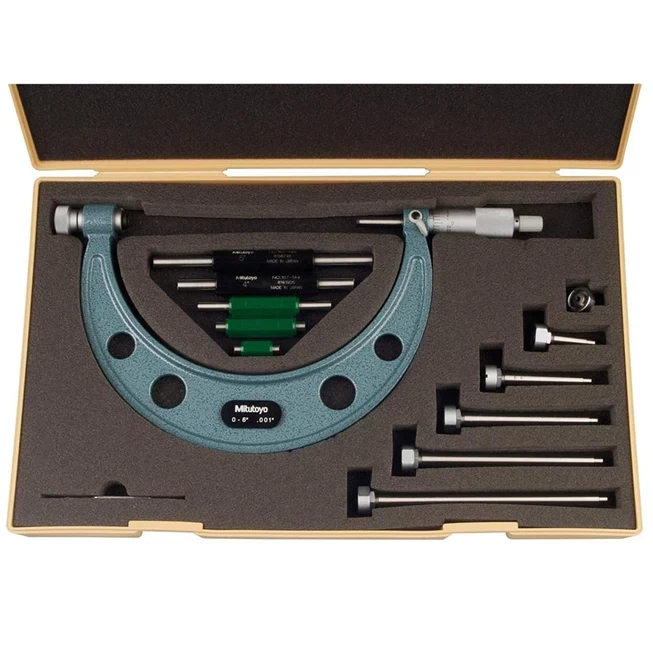Mitutoyo 104-137 : Outside Micrometer Range 0-6", 0.001"