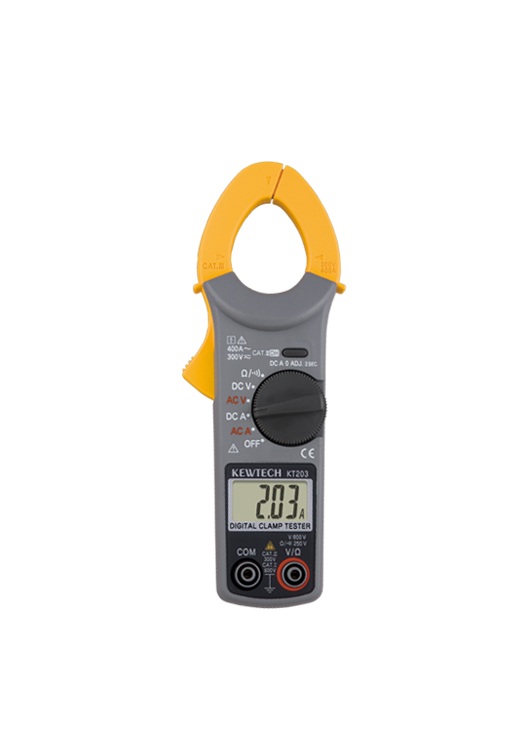 Kyoritsu KT203 Digital AC/DC Clamp Meter, 400 A