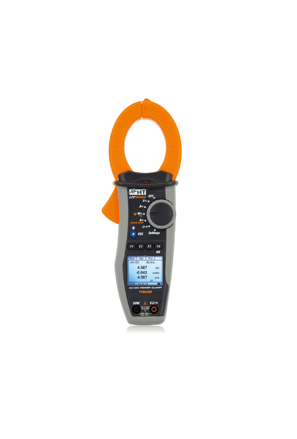 HT Instruments HT9023 TRMS AC/DC Clamp-on Power Quality Analyzer with Wi-Fi Connection