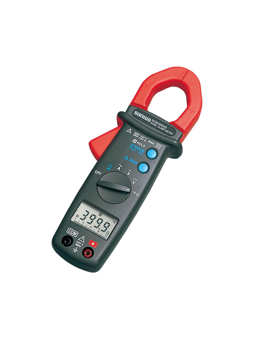 Sanwa DCM400AD Clamp Meter for Automotive Maintenance & Digital Multimeter Functions