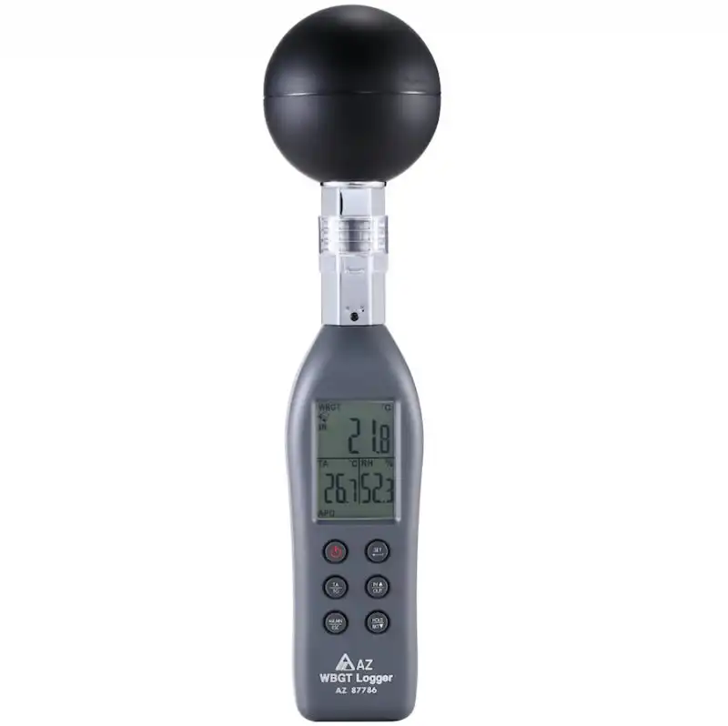 AZ87786 Handheld WBGT Data Logger Wet Bulb Globe Temperature Meter WBGT Meter with Data Logger