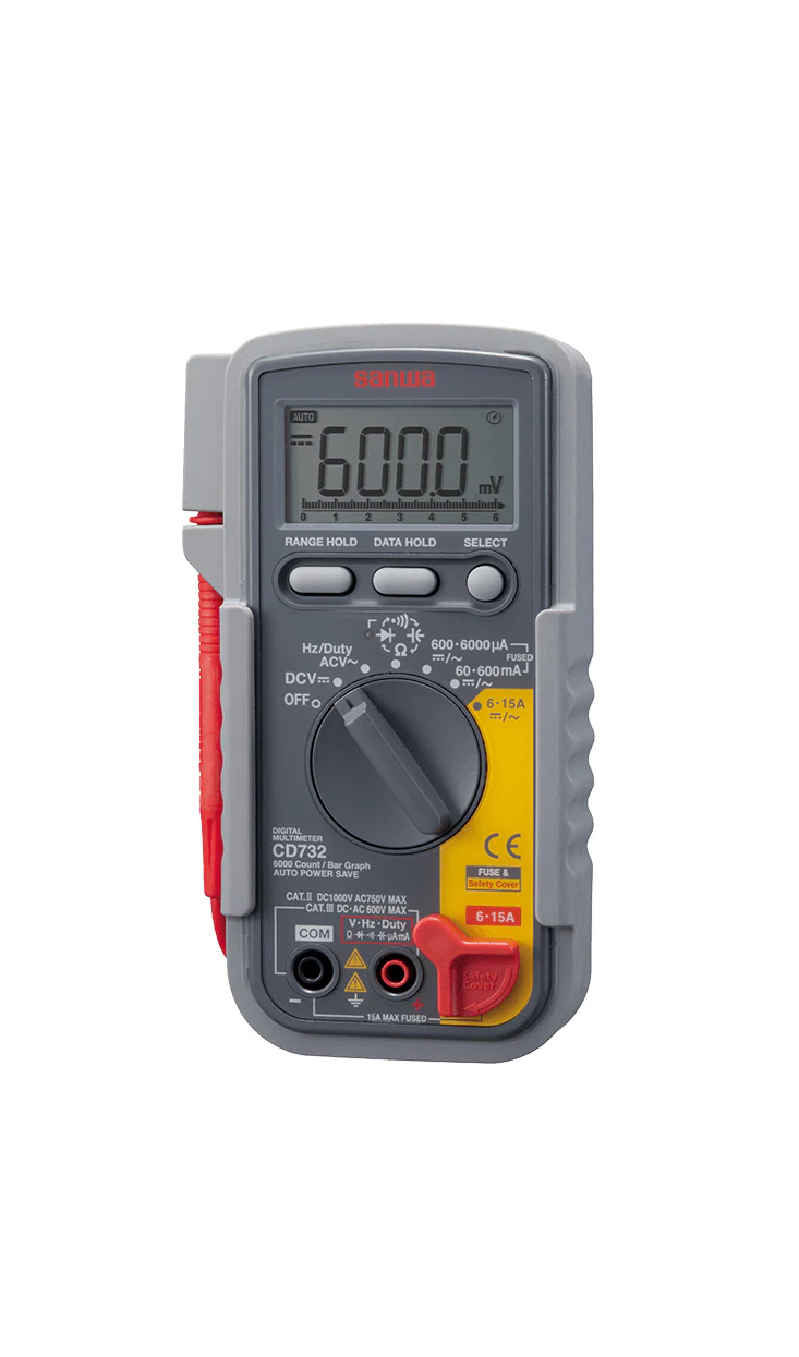 Sanwa CD732 Digital Multimeter with High-Speed Bar Graph & Continuity Buzzer with LED