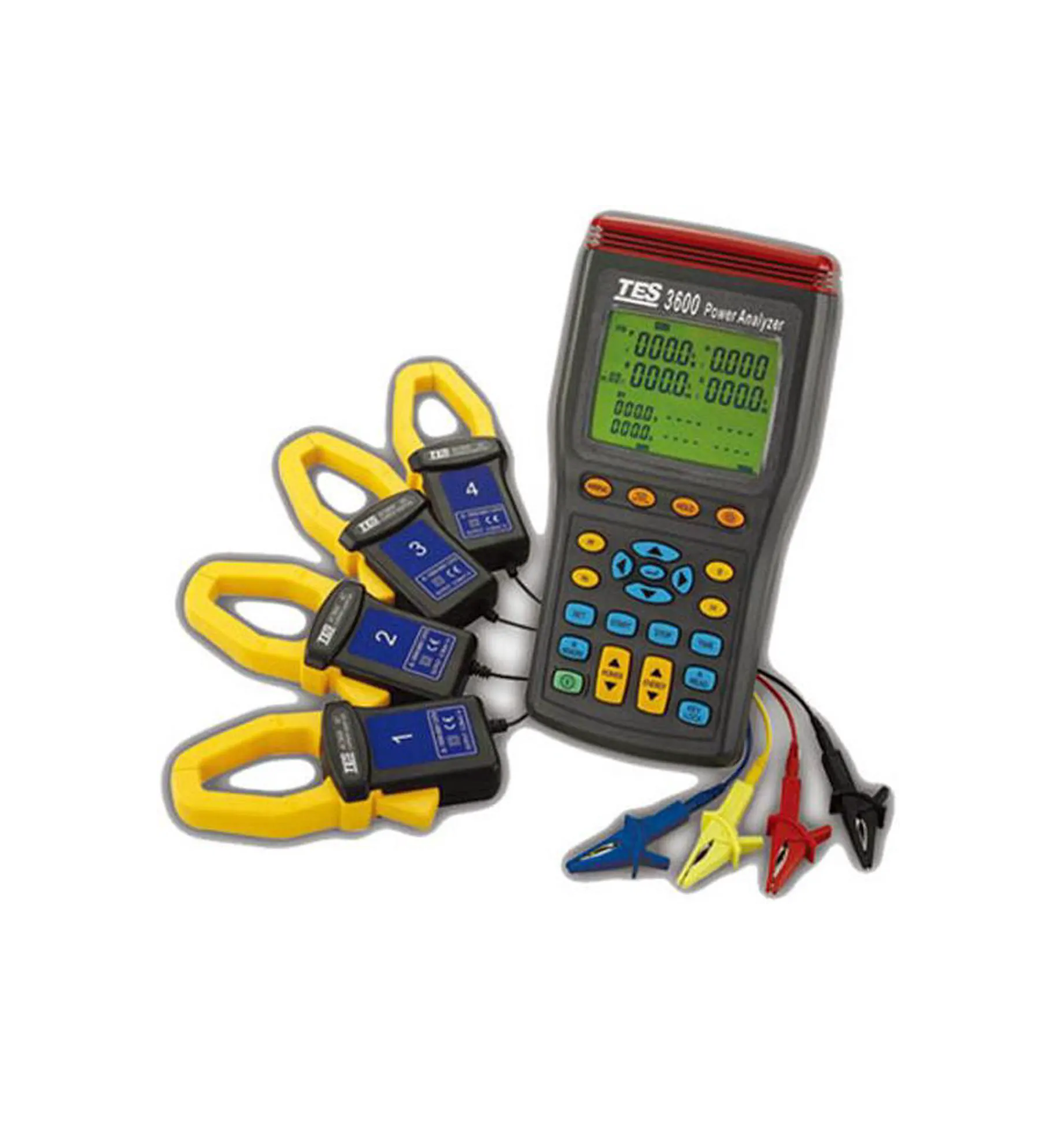 TES-3600 3P4W Power Quality Analyzer Power Phase Power Analyzer True RMS