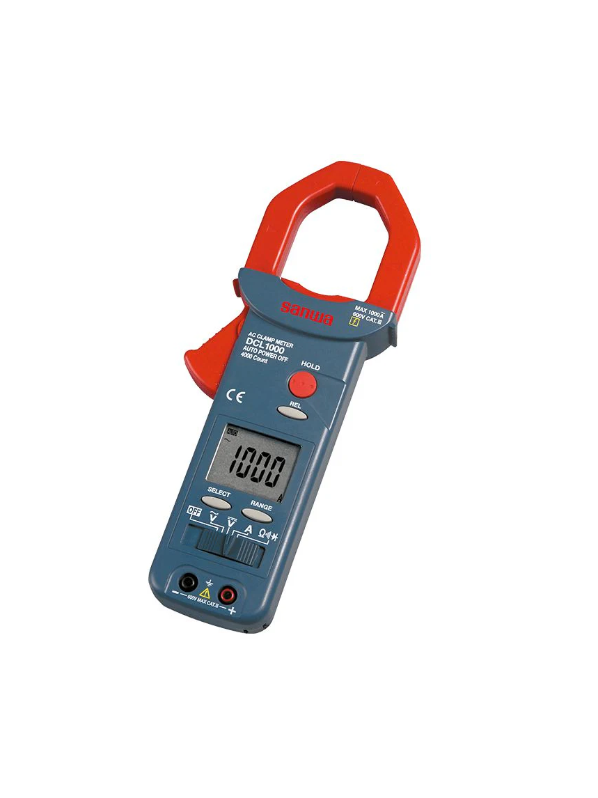 Sanwa DCL1000 AC Clamp Meter Large Diameter CT 1000A