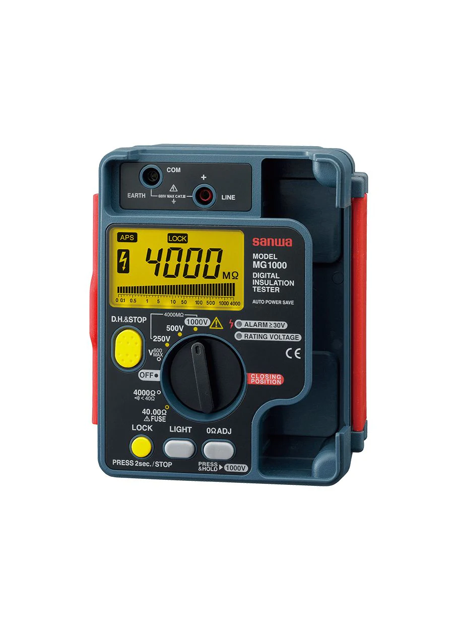 Sanwa MG1000 Digital Insulation Tester Dustproof + Splashproof IP54 Design