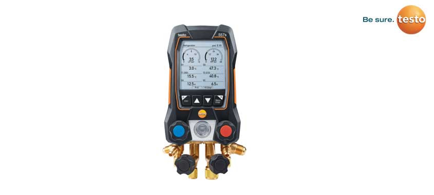 Testo 550s Smart Digital Manifold With Bluetooth And 2-Way Valve Block