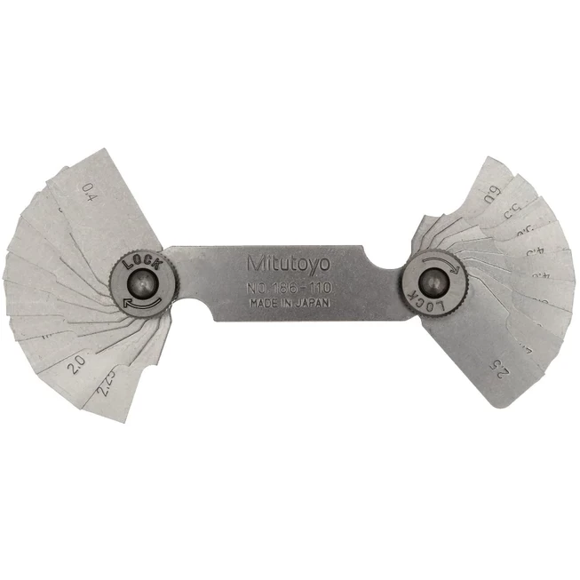 Mitutoyo 186-110 Radius Gauge 0.4-6mm. 18pair