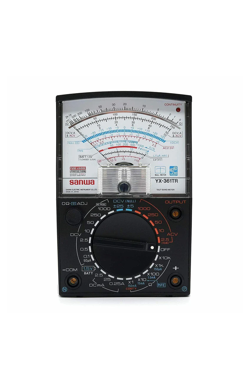 Sanwa YX361TR Analog Multimeter Variety of Measurement Functions using 24 Contact Switch