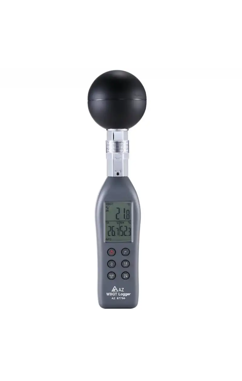 AZ87786 Handheld WBGT Data Logger Wet Bulb Globe Temperature Meter