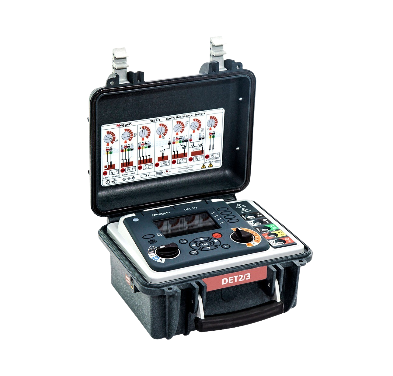 Megger DET2/3 50M KIT DET2/3 Ground Tester, 165ft (50m) Kit