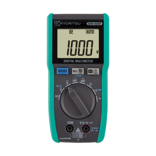 Kyoritsu 1020R Digital Multimeter, True RMS