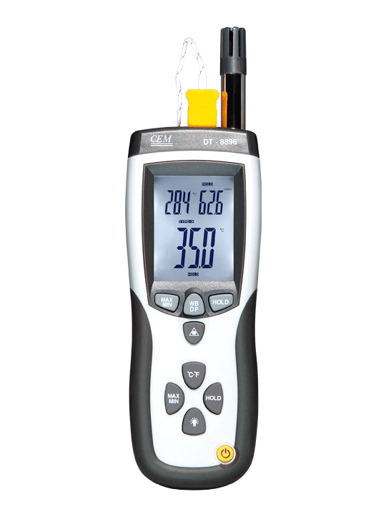 CEM DT-8896 Psychrometer With InfraRed Thermometer