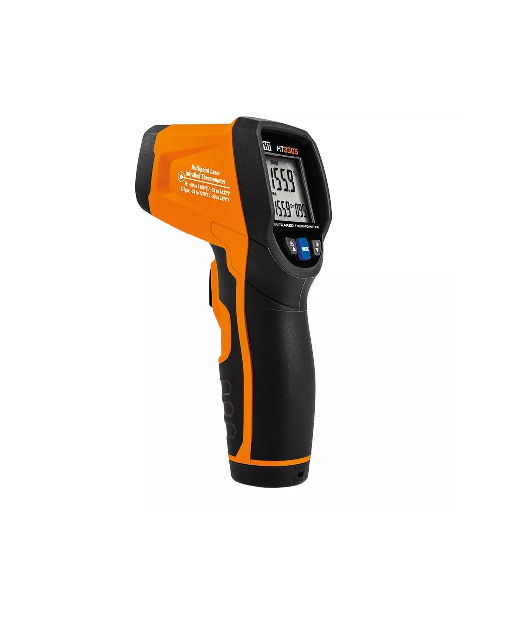 HT Instruments HT3305 Infrared Thermometer with K Prob Temperature Measurement
